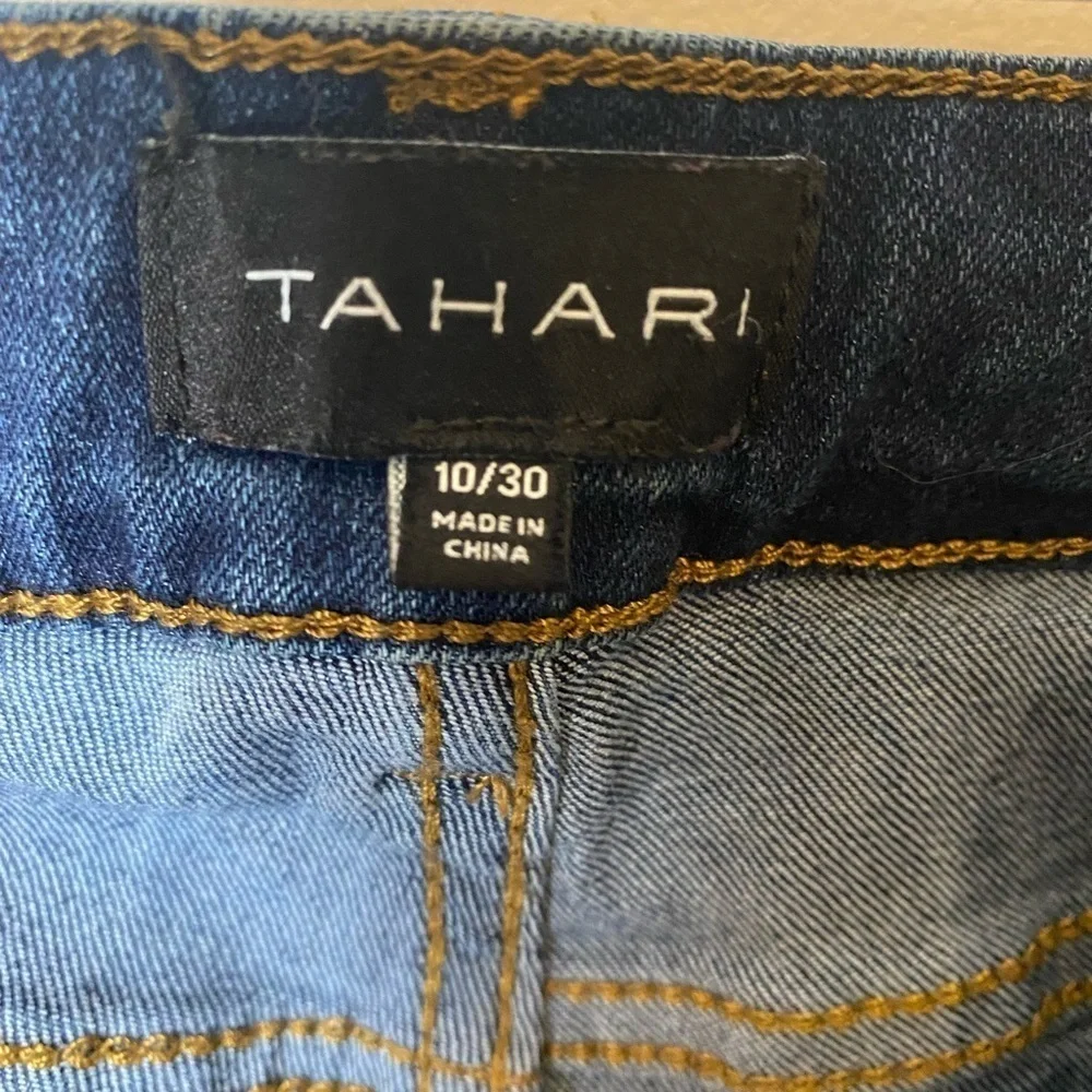 Tahari Kelly Skinny Blue Jeans Womens Size 10